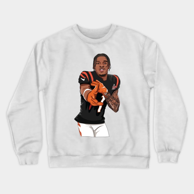 Jamarr Chase Crewneck Sweatshirt by xavierjfong